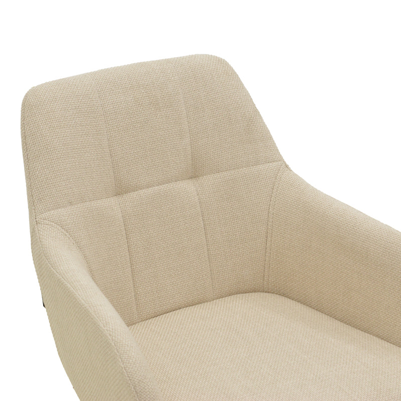 Scaun Zerfia, Stofa, 43x60x85 cm - Bej