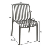 Scaun Zoi ton, Diverse culori, 42x58x79 cm - Alb