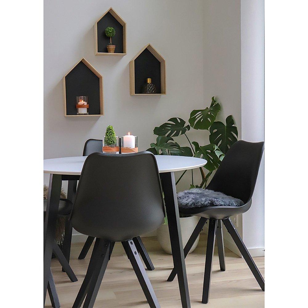 Scaune de sufragerie Bergen, 48x86x55 cm - Antracit