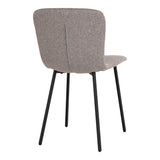 Scaune de sufragerie Halden, Bej - Gri Deschis, 44x81x52 cm - Gri Deschis