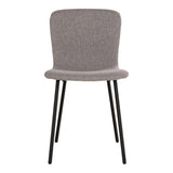 Scaune de sufragerie Halden, Bej - Gri Deschis, 44x81x52 cm - Gri Deschis