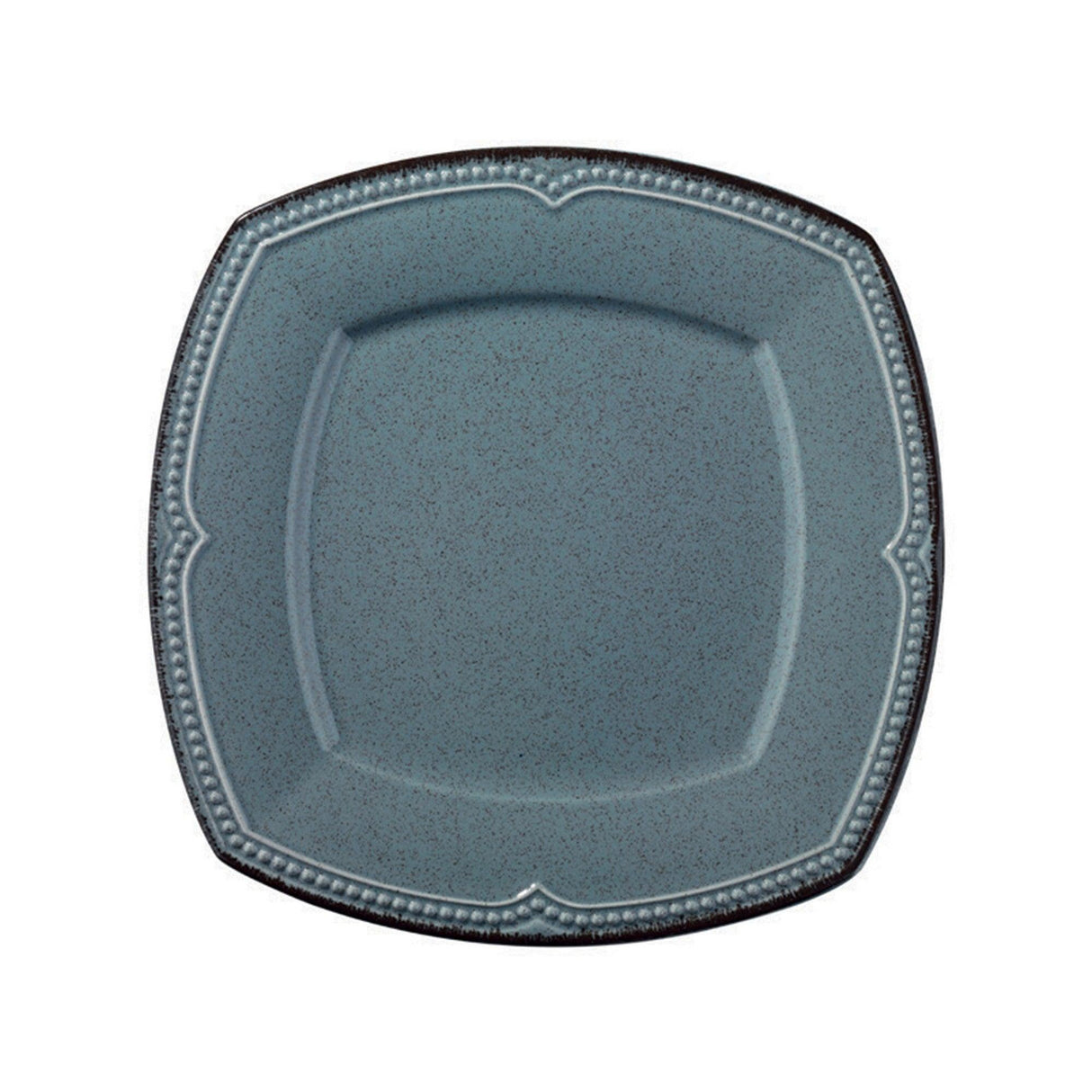 Serviciu de masa, 24 piese, Portelan, Albastru, 26x26x2 cm