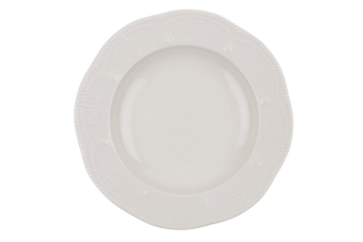 Serviciu de masa, 24 piese,  Portelan, Crem