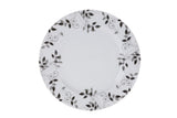 Serviciu de masa, 24 piese, Portelan, Alb, 25x25x2 cm