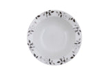 Serviciu de masa, 24 piese, Portelan, Alb, 25x25x2 cm