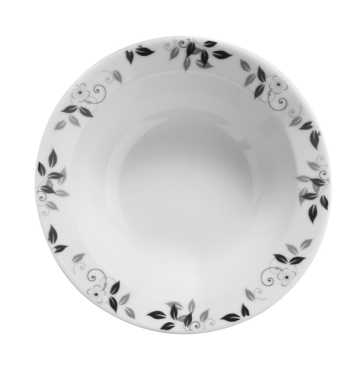 Serviciu de masa, 24 piese, Portelan, Alb, 25x25x2 cm
