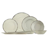 Serviciu de masa, 24 piese,  Portelan, Crem