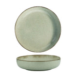 Serviciu de masa, 24 piese, Portelan, Verde, 27x27x2.5 cm