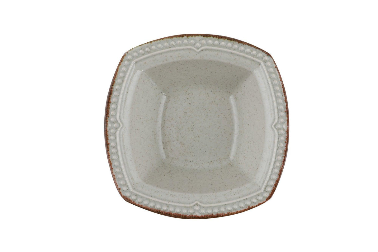 Serviciu de masa, 24 piese, Portelan, Verde, 26x26x2 cm