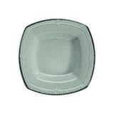 Serviciu de masa, 24 piese, Portelan, Verde, 26x26x2 cm