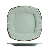 Serviciu de masa, 24 piese, Portelan, Verde, 26x26x2 cm