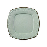Serviciu de masa, 24 piese, Portelan, Verde, 26x26x2 cm