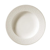 Serviciu de masa, 24 piese, Portelan, Alb, 20x20x2 cm