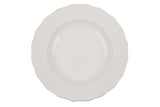 Serviciu de masa, 24 piese, Portelan, Alb - Auriu