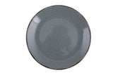 Serviciu de masa, 24 piese, Portelan, Albastru, 25x25x3 cm