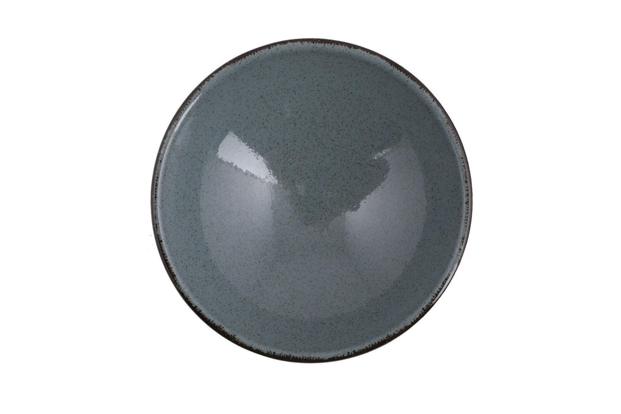 Serviciu de masa, 24 piese, Portelan, Albastru, 25x25x3 cm