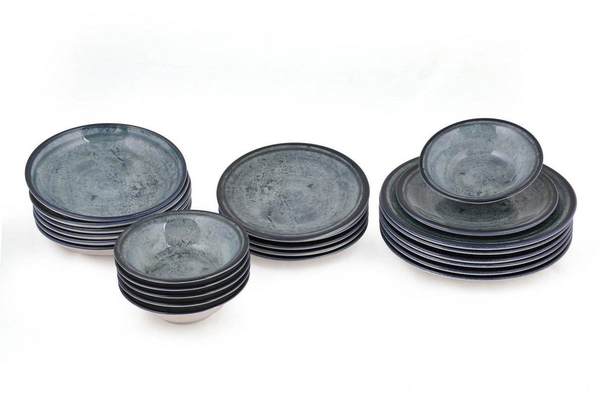 Serviciu de masa, 24 piese,  Portelan, Bluemarin - Turcoaz
