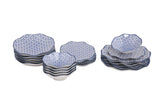 Serviciu de masa Holland, Set 24 piese pentru cina, Portelan, Albastru, 29x28x36 cm