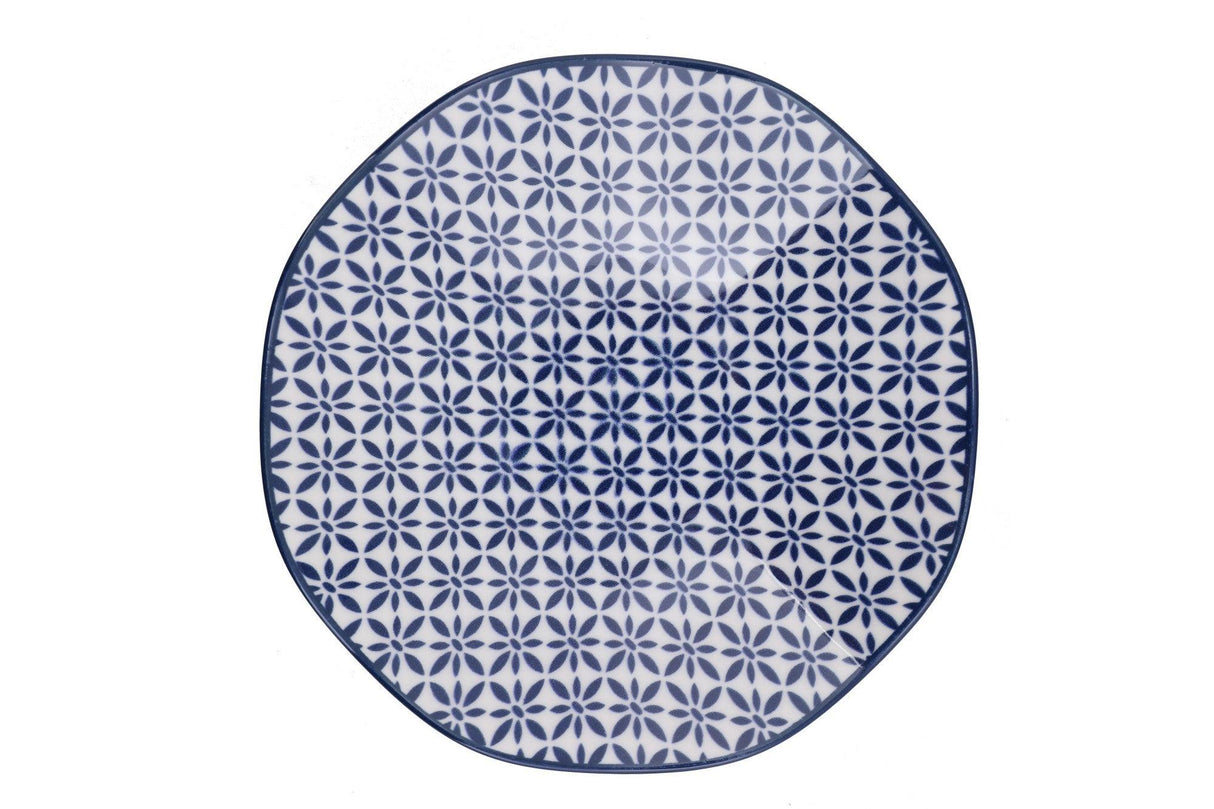 Serviciu de masa Holland, Set 24 piese pentru cina, Portelan, Albastru, 29x28x36 cm