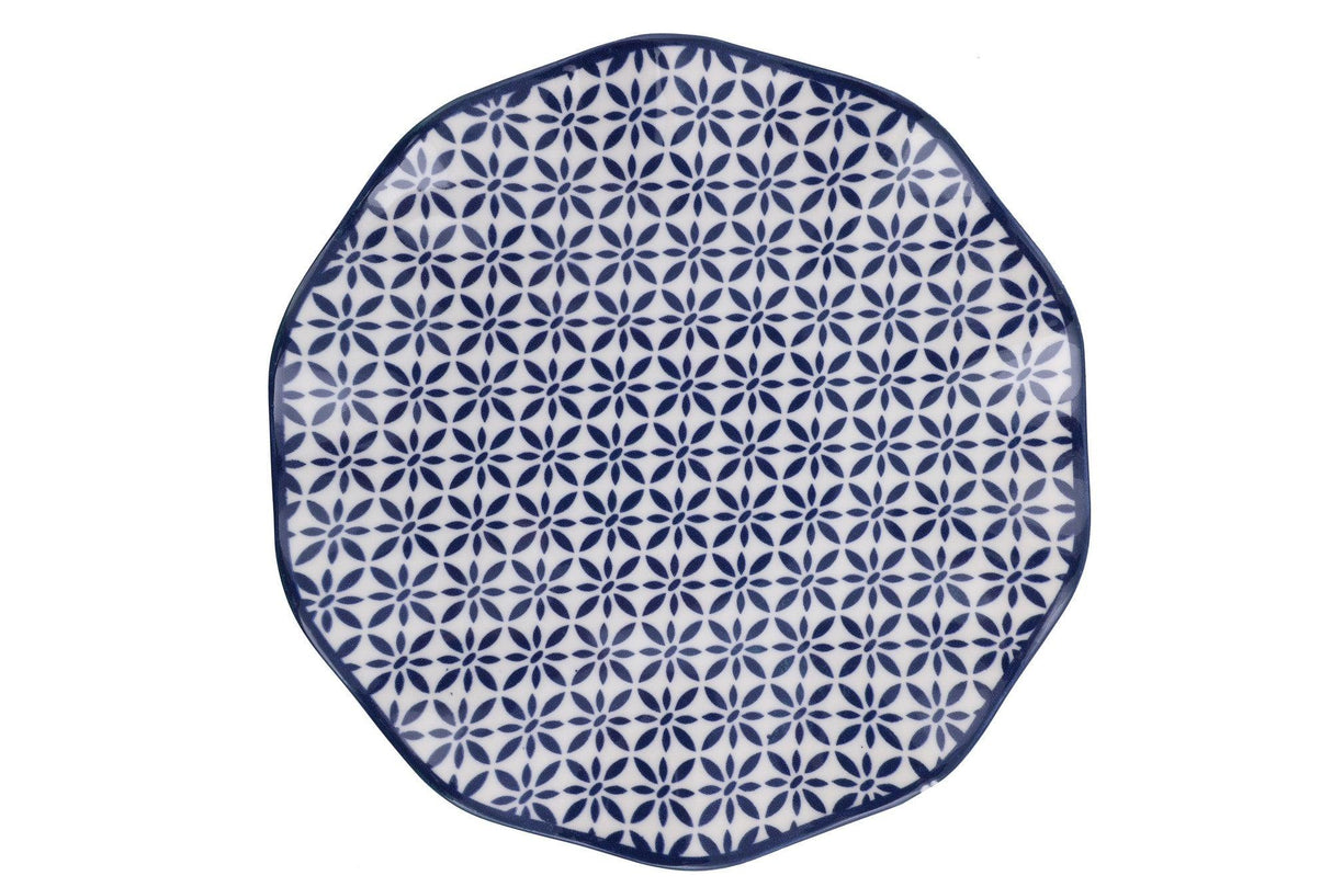 Serviciu de masa Holland, Set 24 piese pentru cina, Portelan, Albastru, 29x28x36 cm