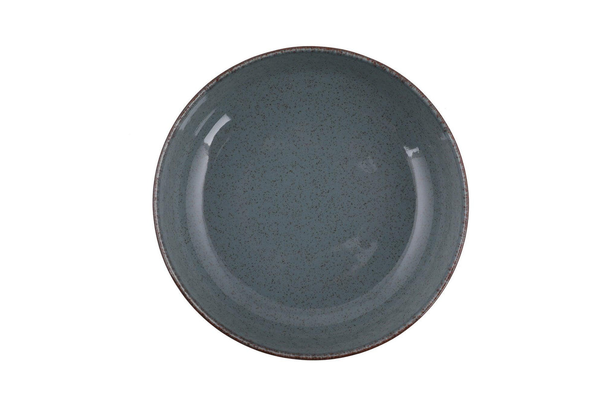 Serviciu de masa 24 piese, Portelan, Verde, 27x27x2.5 cm