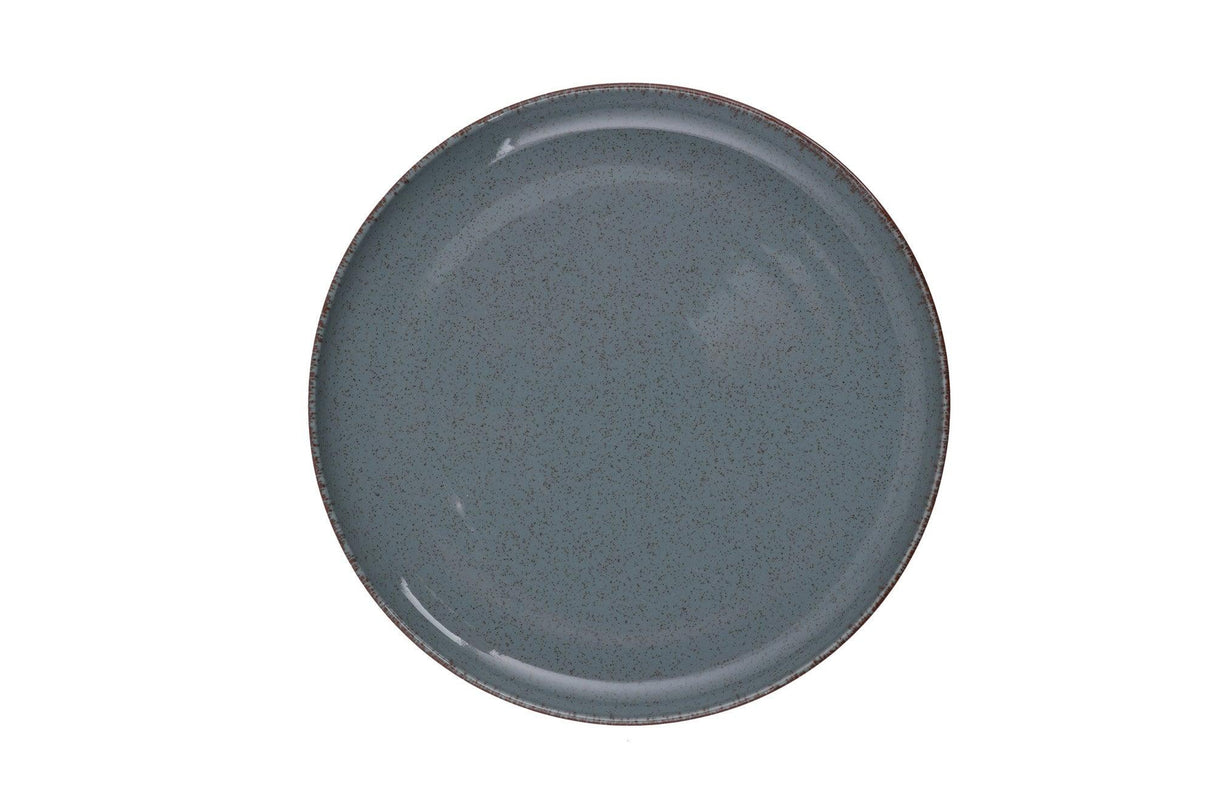 Serviciu de masa 24 piese, Portelan, Verde, 27x27x2.5 cm