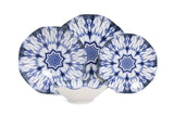 Serviciu de masa, Set 24 piese pentru cina, Portelan, Albastru, 29x28x36 cm