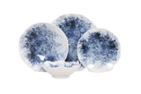 Serviciu de masa, Set 24 piese pentru cina, Portelan, Albastru, 29x28x36 cm