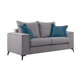 Set 2 canapele cu 2 locuri Verona x2, Gri deschis, 225x93x100 cm
