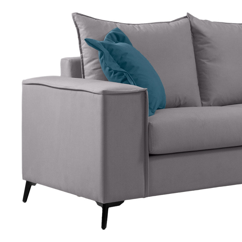Set 2 canapele cu 2 locuri Verona x2, Gri deschis, 225x93x100 cm