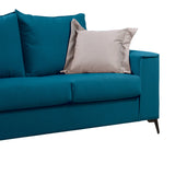 Set 2 canapele cu 2 locuri Verona x2, Albastru, 225x93x100 cm