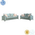 Set 2 canapele cu 2 locuri Verona x2, Verde deschis, 225x93x100 cm