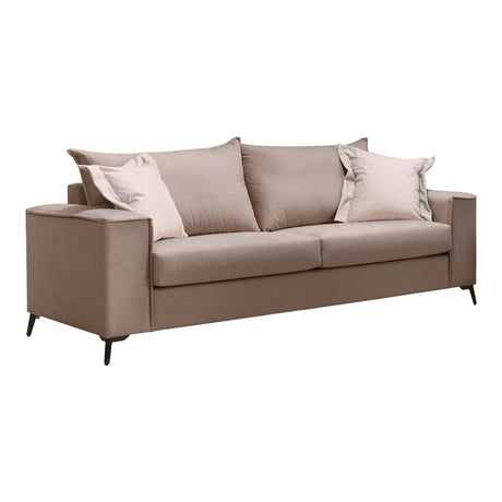 Set 2 canapele cu 2 locuri Verona x2 Latte, Maro, 225x93x100 cm