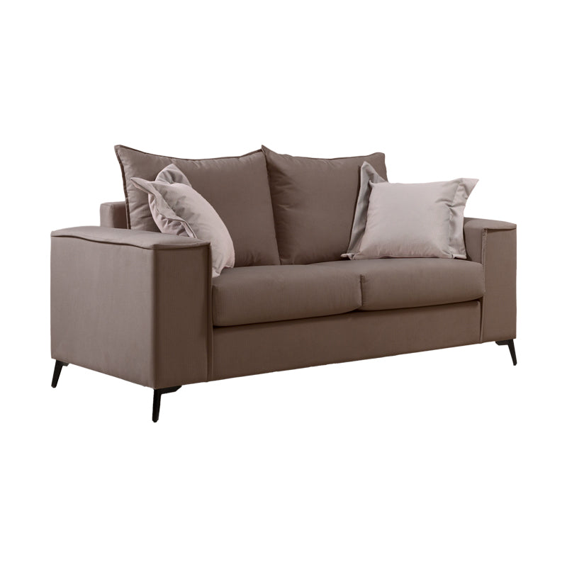 Set 2 canapele cu 2 locuri Verona x2 Latte, Maro, 225x93x100 cm