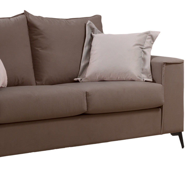 Set 2 canapele cu 2 locuri Verona x2 Latte, Maro, 225x93x100 cm