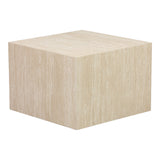 Set 2 masute de cafea Coffina din MDF, efect travertin, 58x58x40 cm