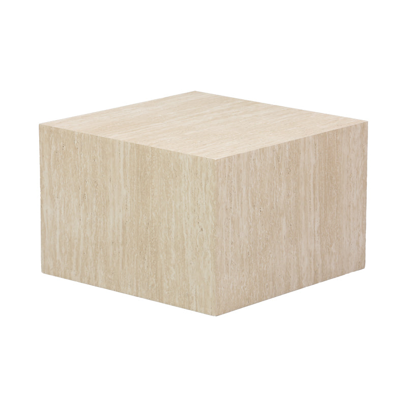 Set 2 masute de cafea Coffina din MDF, efect travertin, 58x58x40 cm