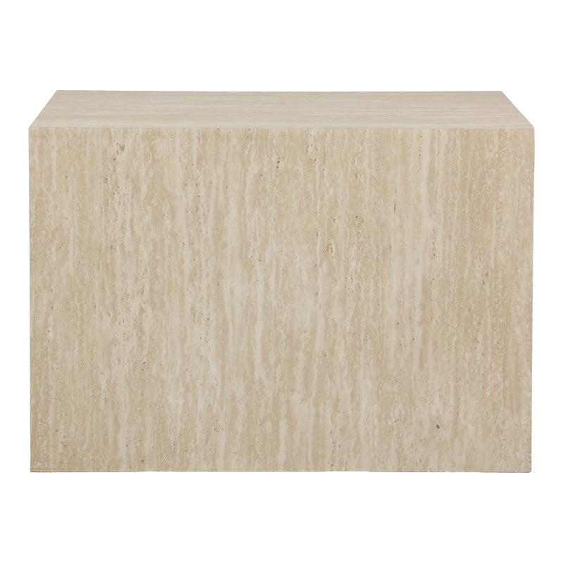 Set 2 masute de cafea Coffina din MDF, efect travertin, 58x58x40 cm