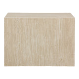 Set 2 masute de cafea Coffina din MDF, efect travertin, 58x58x40 cm