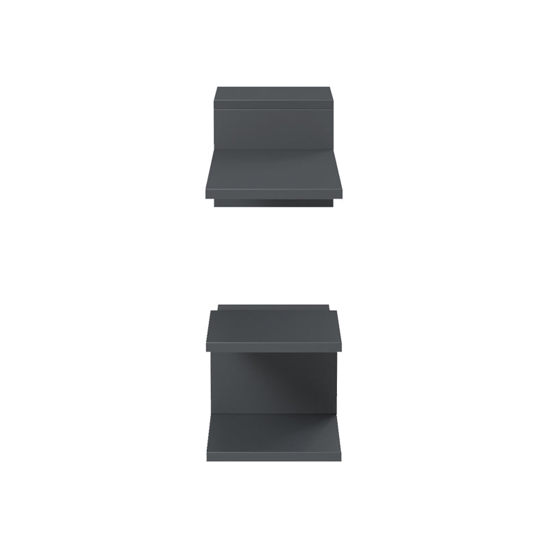 Set 2 rafturi de perete Sumpa, 65x20x18 cm - Antracit