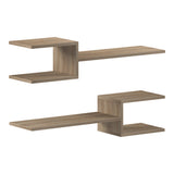 Set 2 rafturi de perete Sumpa, 65x20x18 cm - Sonoma