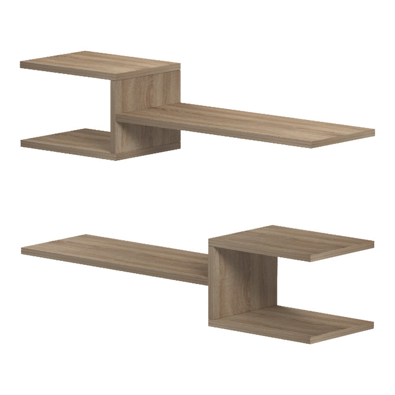 Set 2 rafturi de perete Sumpa, 65x20x18 cm - Sonoma