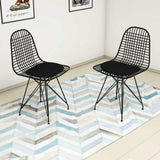 Set 2 Scaune, Interior/Exterior Fancy, Negru, 45x42x80 cm