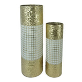 Set 2 vaze Tripo, Auriu, 20x20x61 cm
