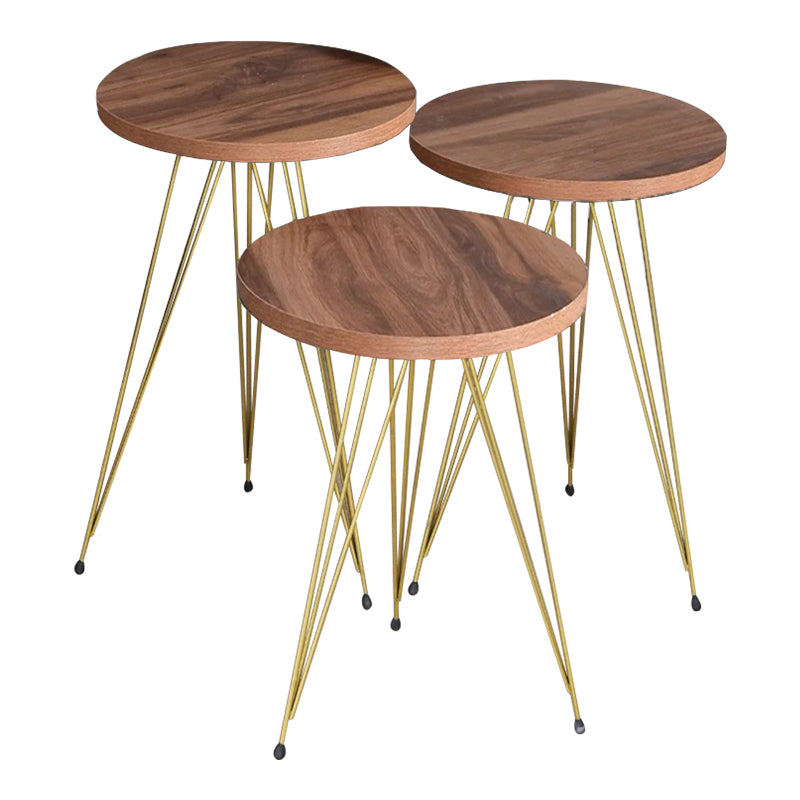 Măsuțe laterale Wakmi, Set 3 piese, 33x33x55 cm - Măsuțe laterale Wakmi, Set 3 piese, 33x33x55 cm - 321-000129