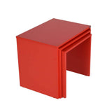 Set 3 Masute Cafea Zigon SHP-103-PP-1 Home Collection®, 55x47x40 cm - Rosu | SKU: SHP-103-KK-1