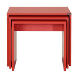 Set 3 Masute Cafea Zigon SHP-103-PP-1 Home Collection®, 55x47x40 cm - Rosu | SKU: SHP-103-KK-1