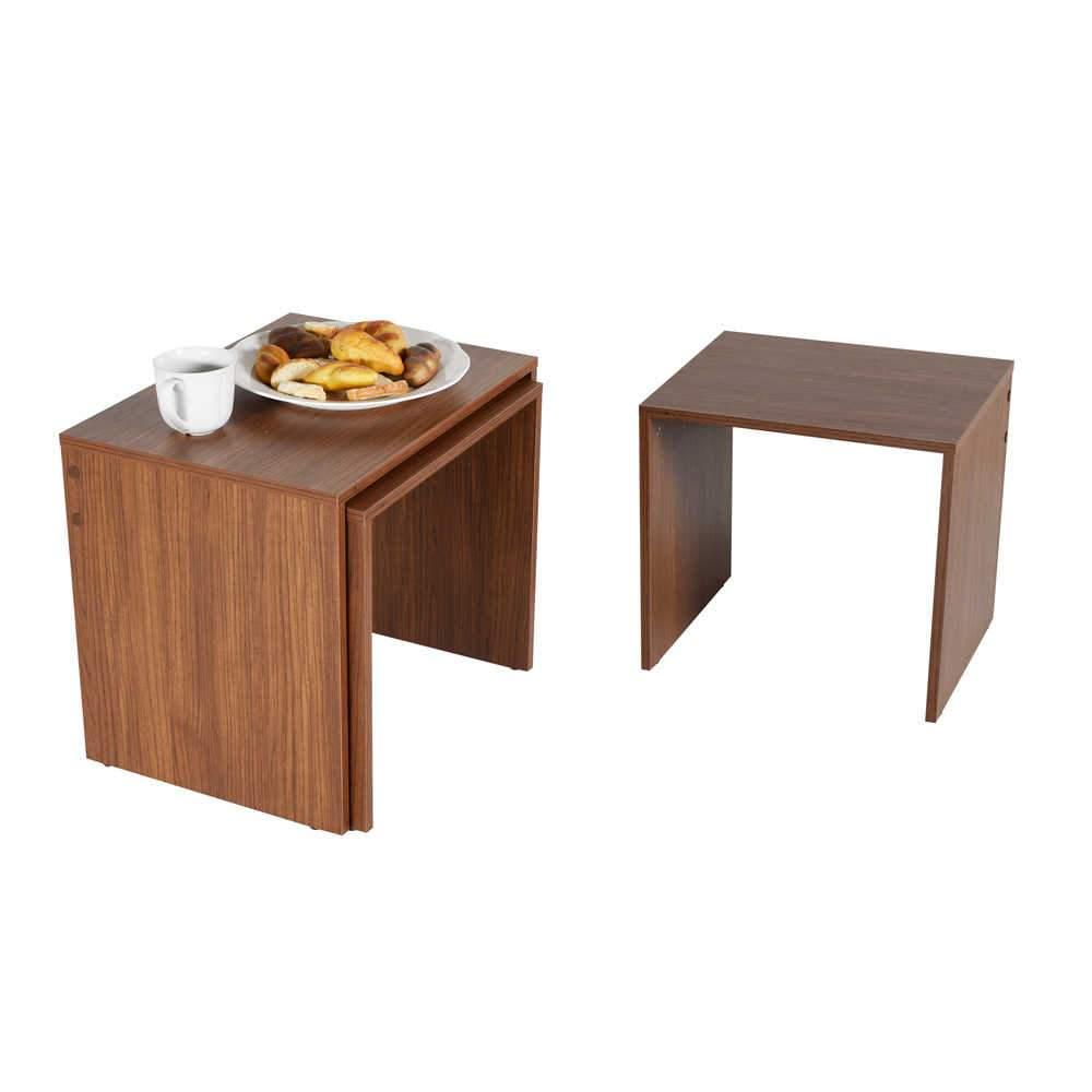 Set 3 Masute Cafea Zigon SHP-103-PP-1 Home Collection®, 55x47x40 cm - Maro | SKU: SHP-103-OO-1