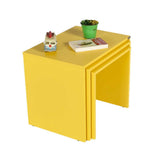 Set 3 Masute Cafea Zigon SHP-103-PP-1 Home Collection®, 55x47x40 cm - Galben | SKU: SHP-103-HH-1