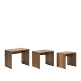 Set 3 Masute Cafea Zigon SHP-103-PP-1 Home Collection®, 55x47x40 cm - Maro | SKU: SHP-103-OO-1